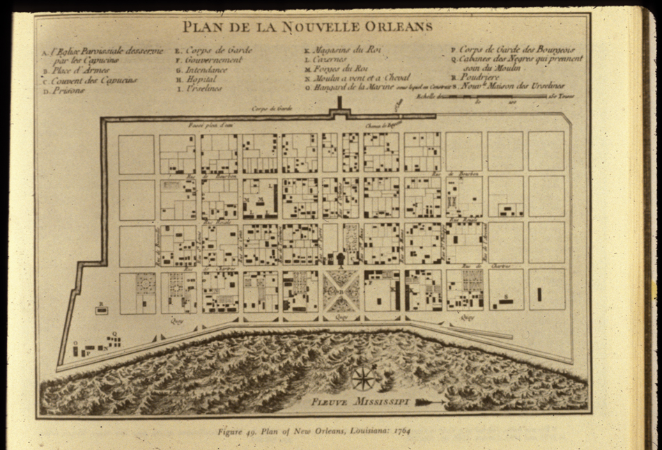Plan of New Orleans, 1764.