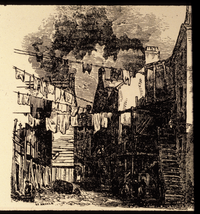 Boston slums, 1840s (from Handlin).