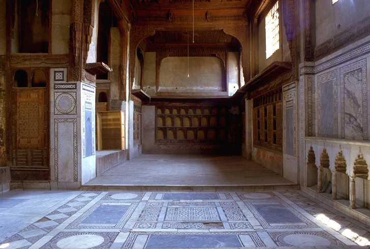 Interior view of the main qa'a from the durqa'a towards the right side iwan.