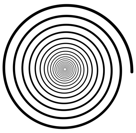 Spiral image created using ContextFree program.