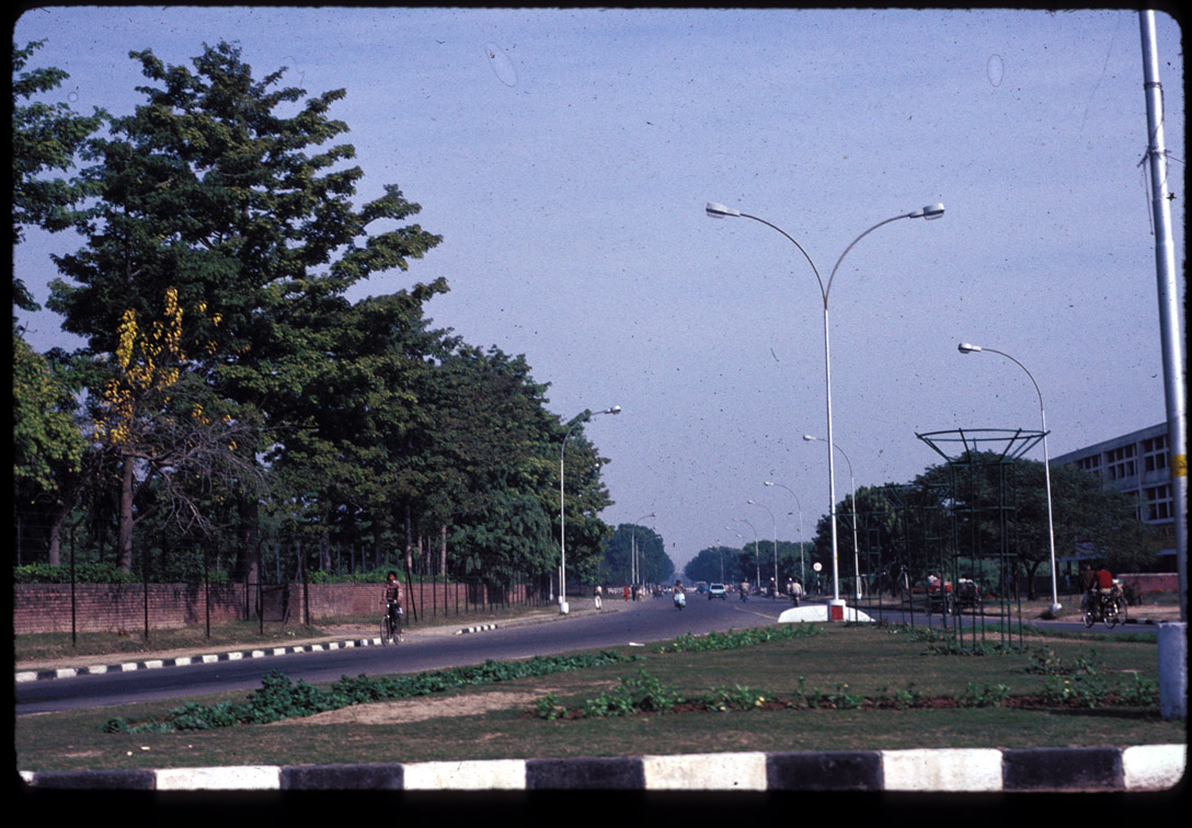 Chandigarh, sudden openness of road network, 1990.