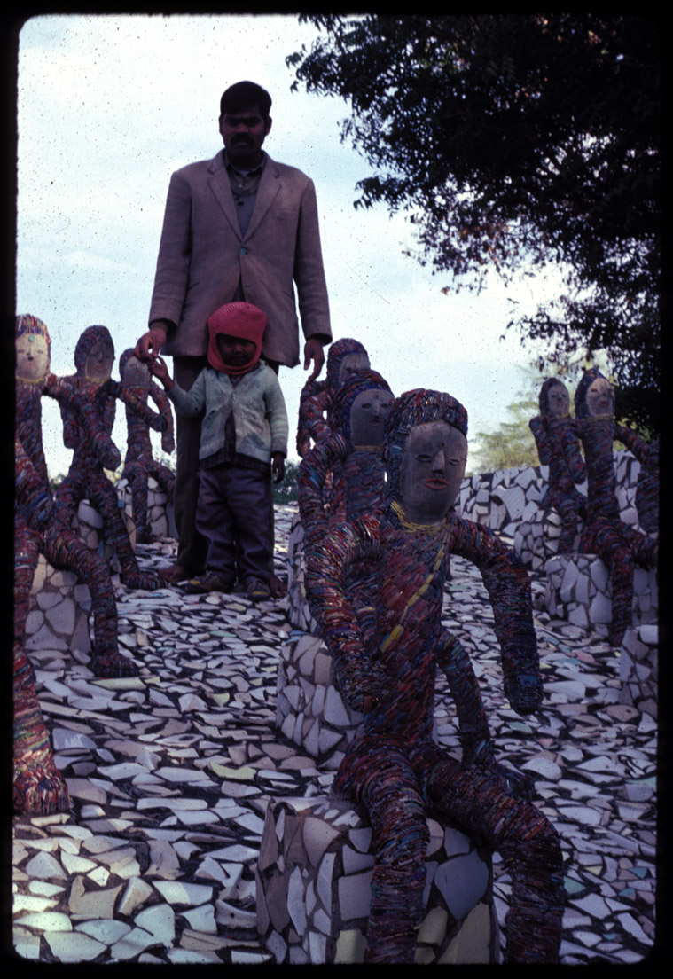 Chandigarh, Rock Garden figures, 1990.