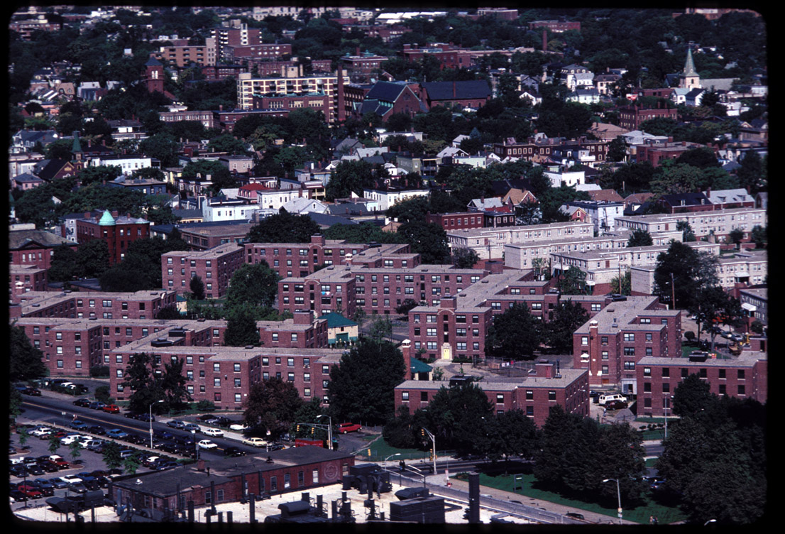 Cambridge, MA, view of Newtowne Courts/Washington Elms 1991.