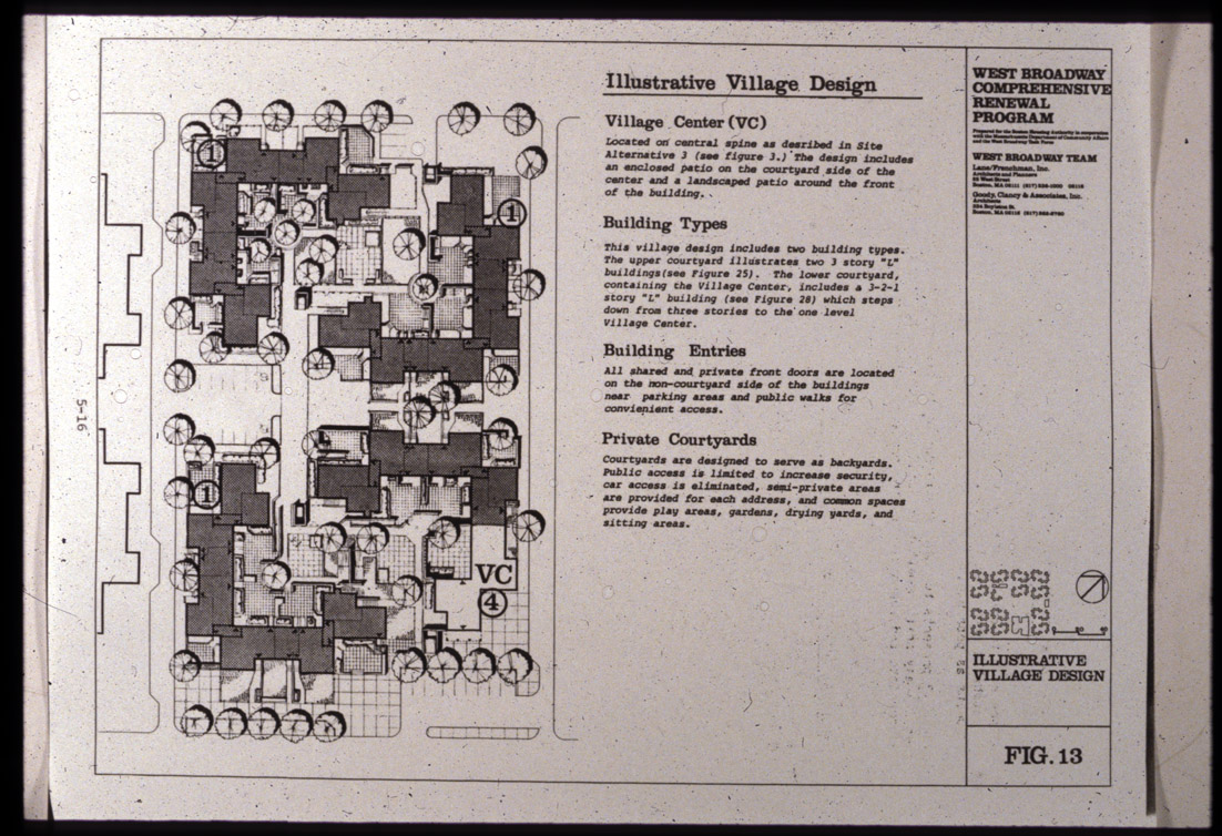West Broadway, 'illustrative village design'.