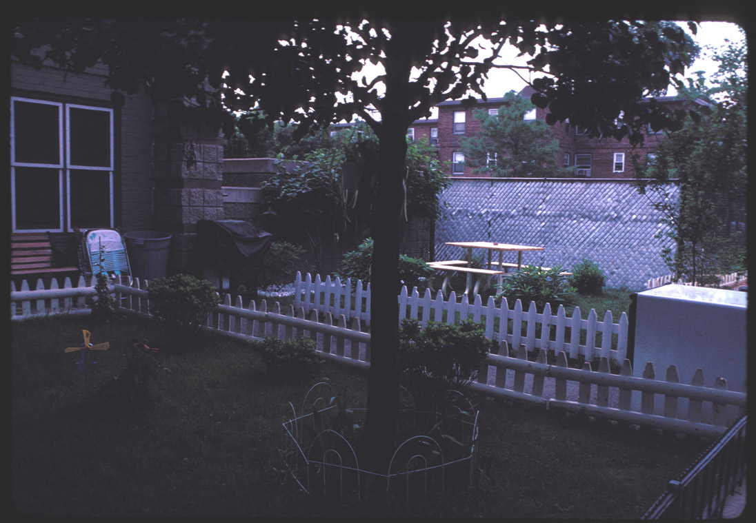W. Broadway picket fences, picnic tables.