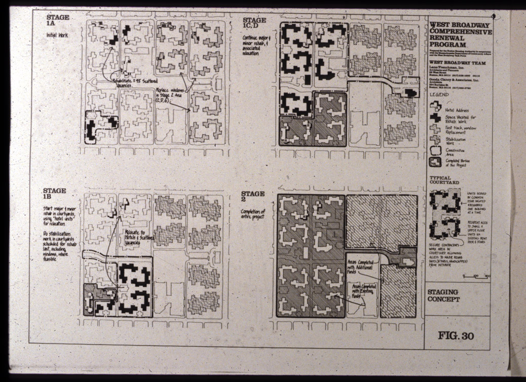 W, Broadway, staging concept.