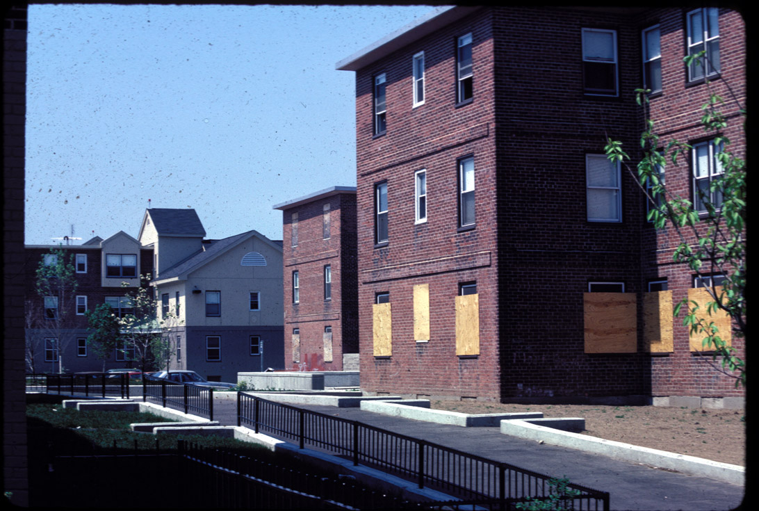 W. Broadway, contrast of old and new sections, 5/1986.