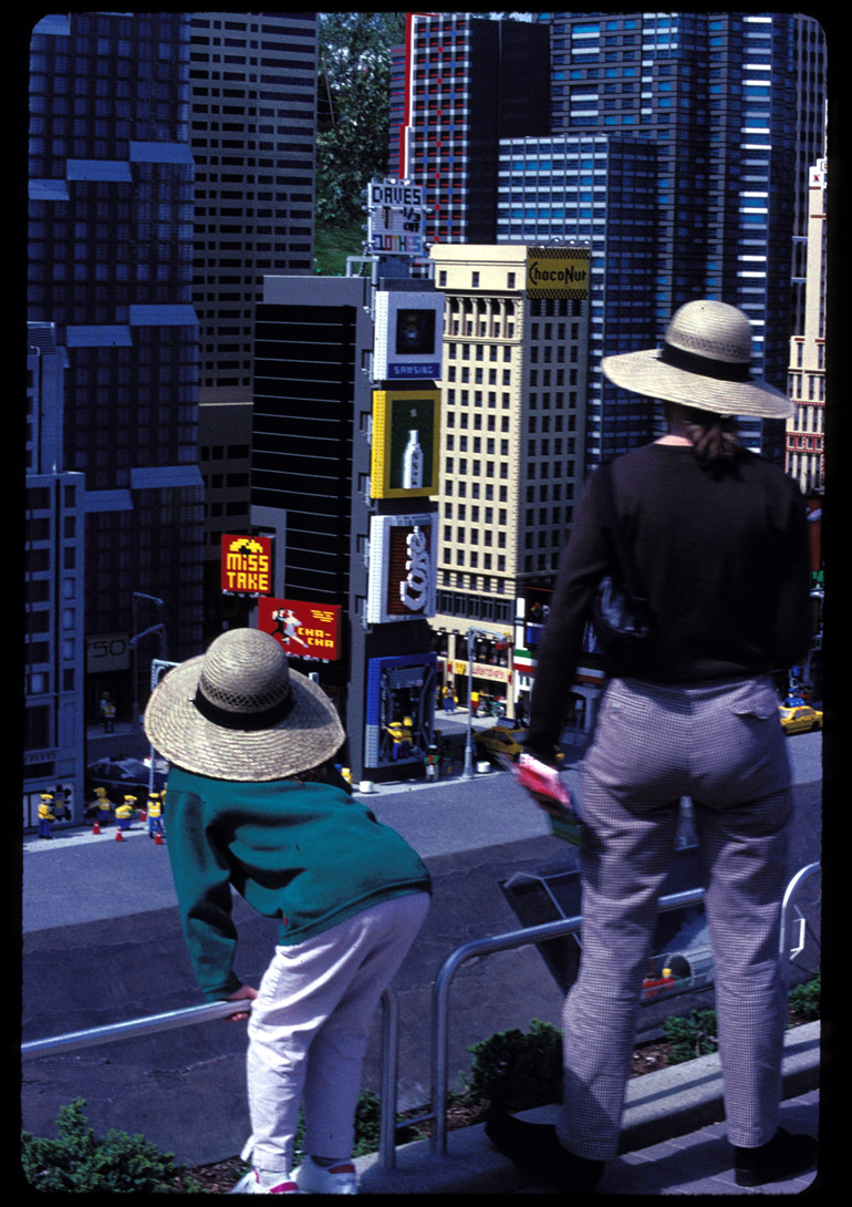 Carlsbad, California, Legoland, viewing 'Manhattan' 3/99.