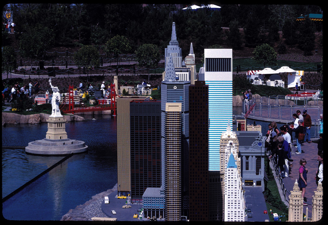 Carlsbad, California, Manhattan, Liberty, Golden Gate Bridge 3/99.