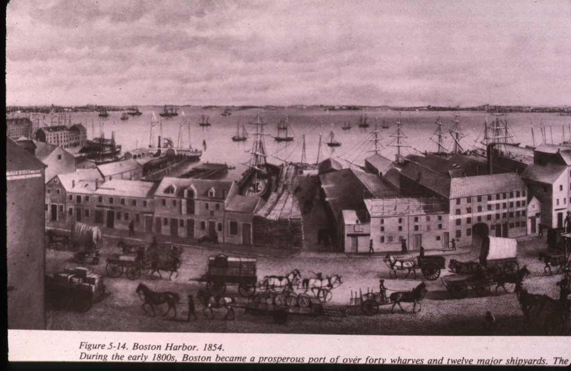 1854 Boston Harbor.