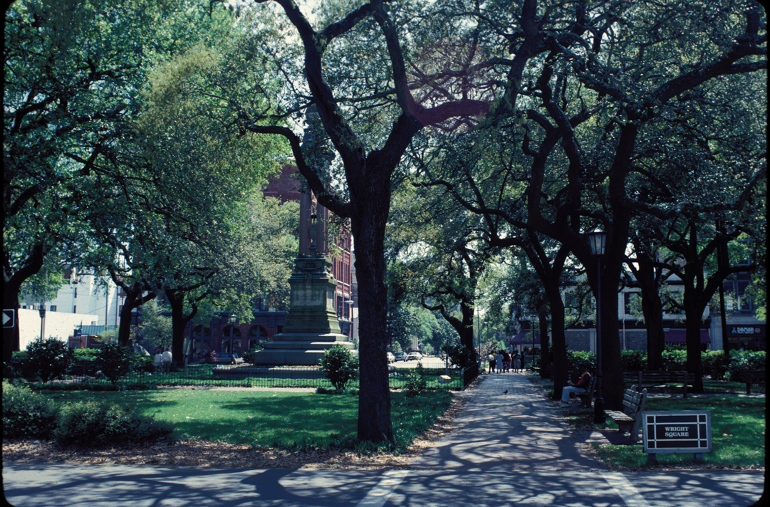 Wright Sq., Savannah, April 1993.