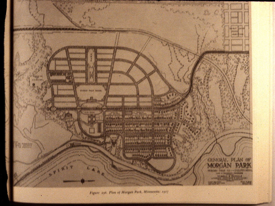 Plan of Morgan Park, MN, 1917.
