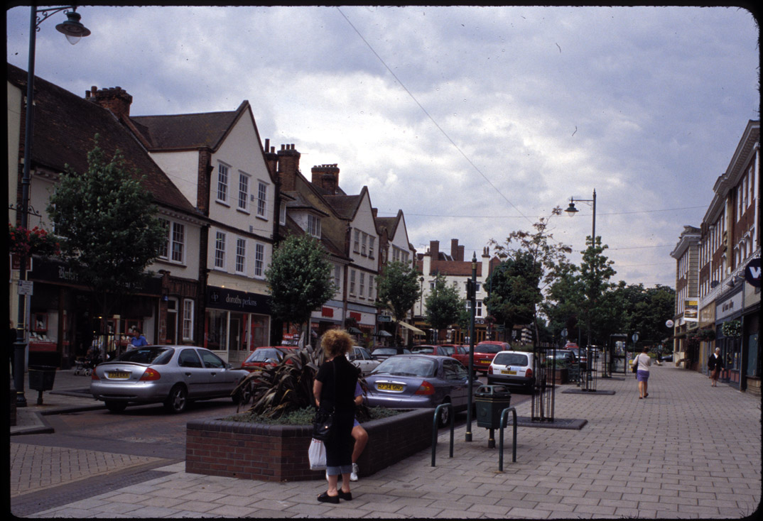 Letchworth-square in central commercial area, July '01.
