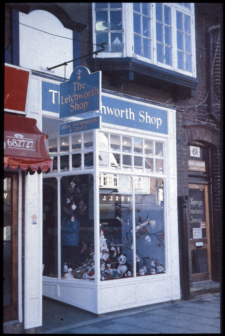 Letchworth-Letchworth shop, 1986 (now closed).