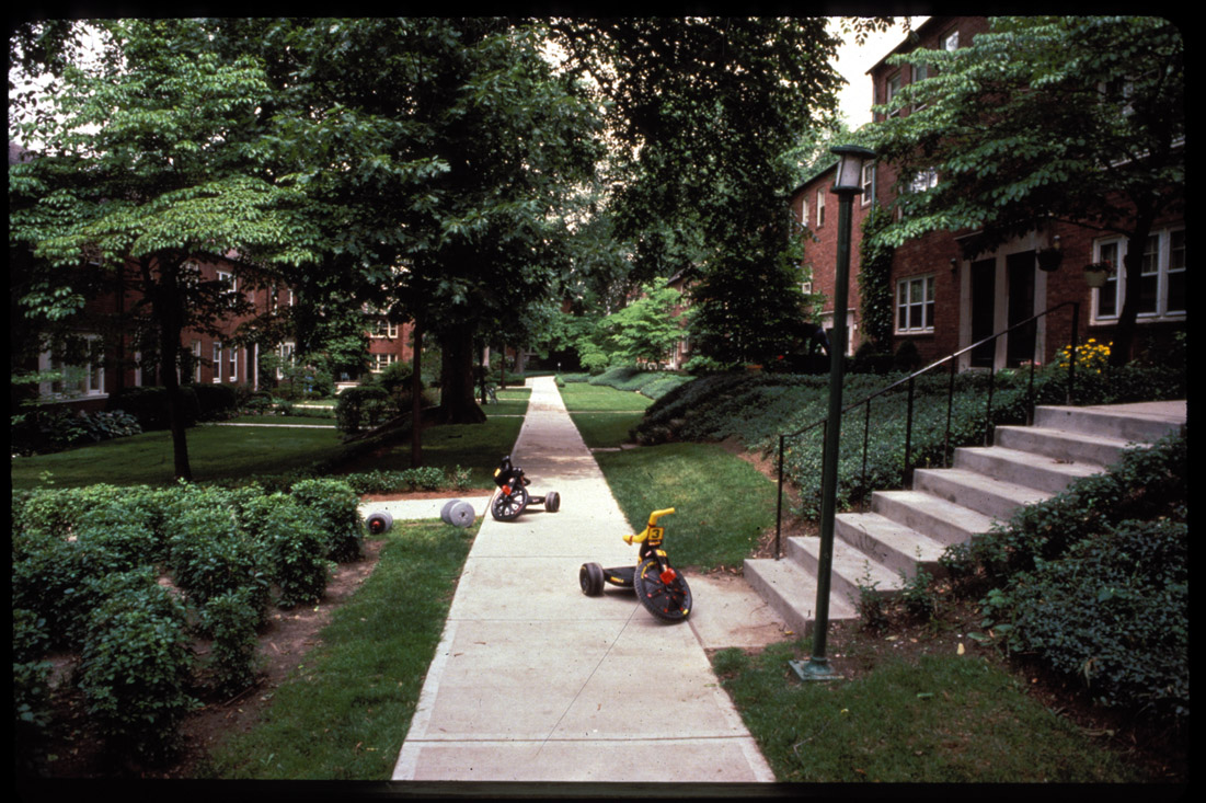 Chatham Village, view of houses facing inner court.