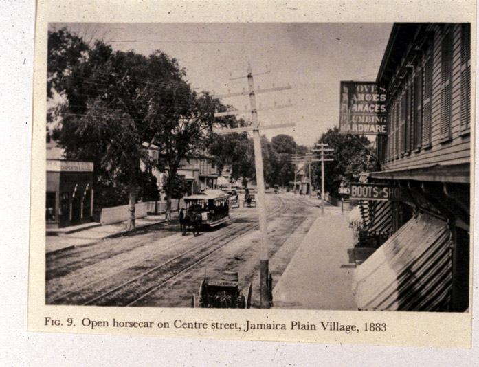 Horsecar, Centre St. JP, 1883.