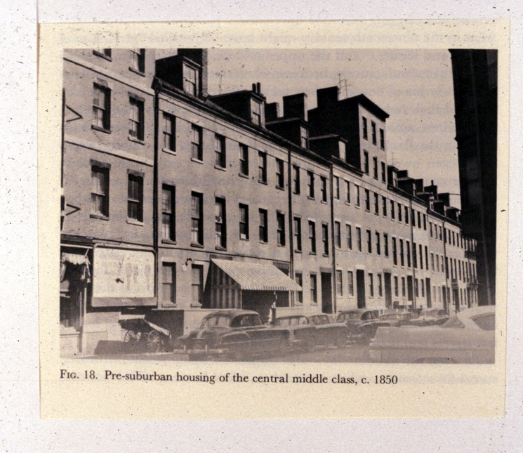 Pre-suburban middle-class housing, 1850.