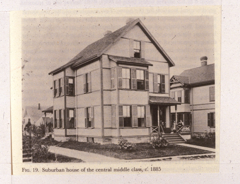 Suburban middle class single family house, 1885.