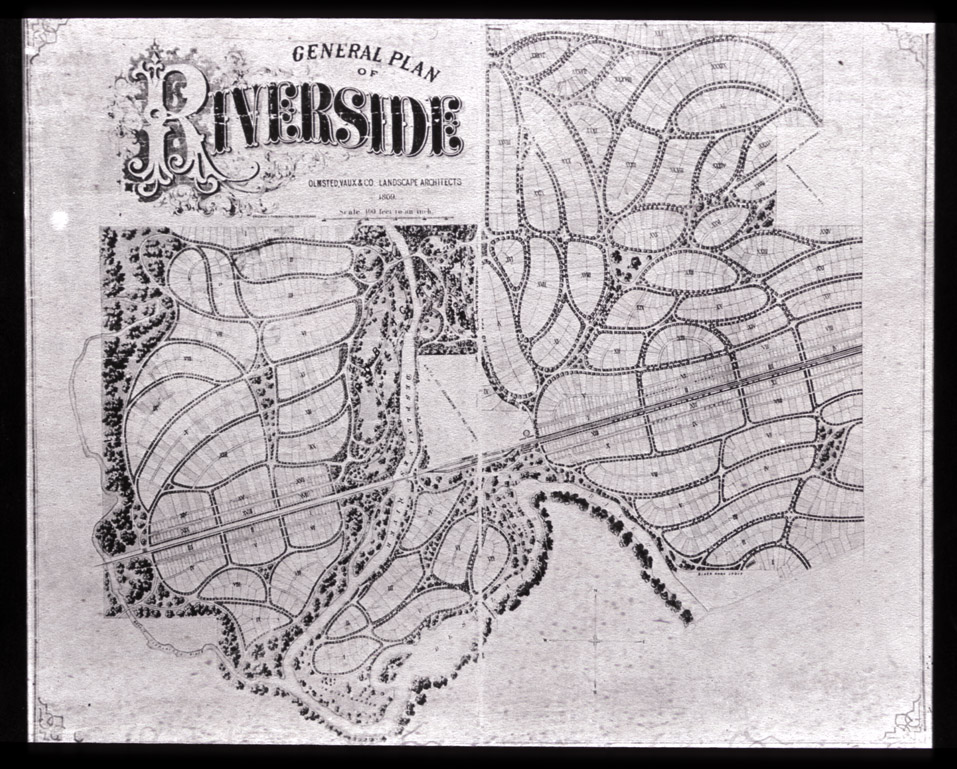 Plan of Riverside, IL, 1869.