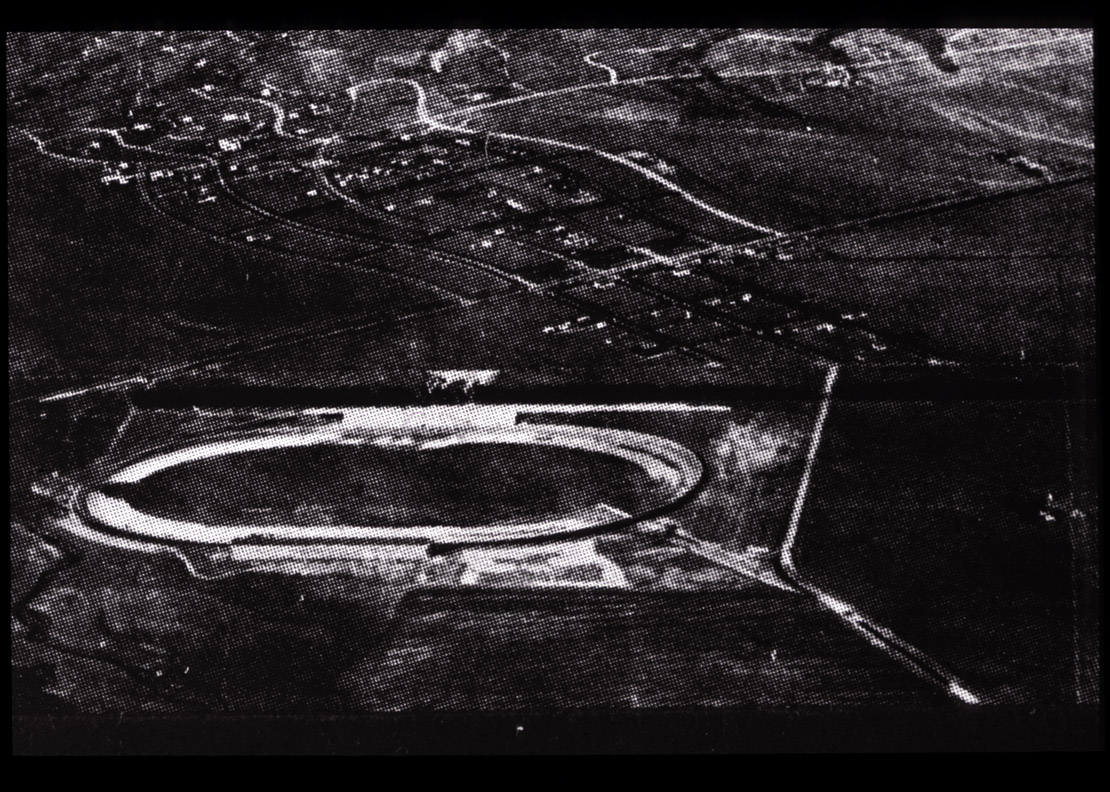 Beverly Hills, 1920 aerial, with 6 streets laid out.