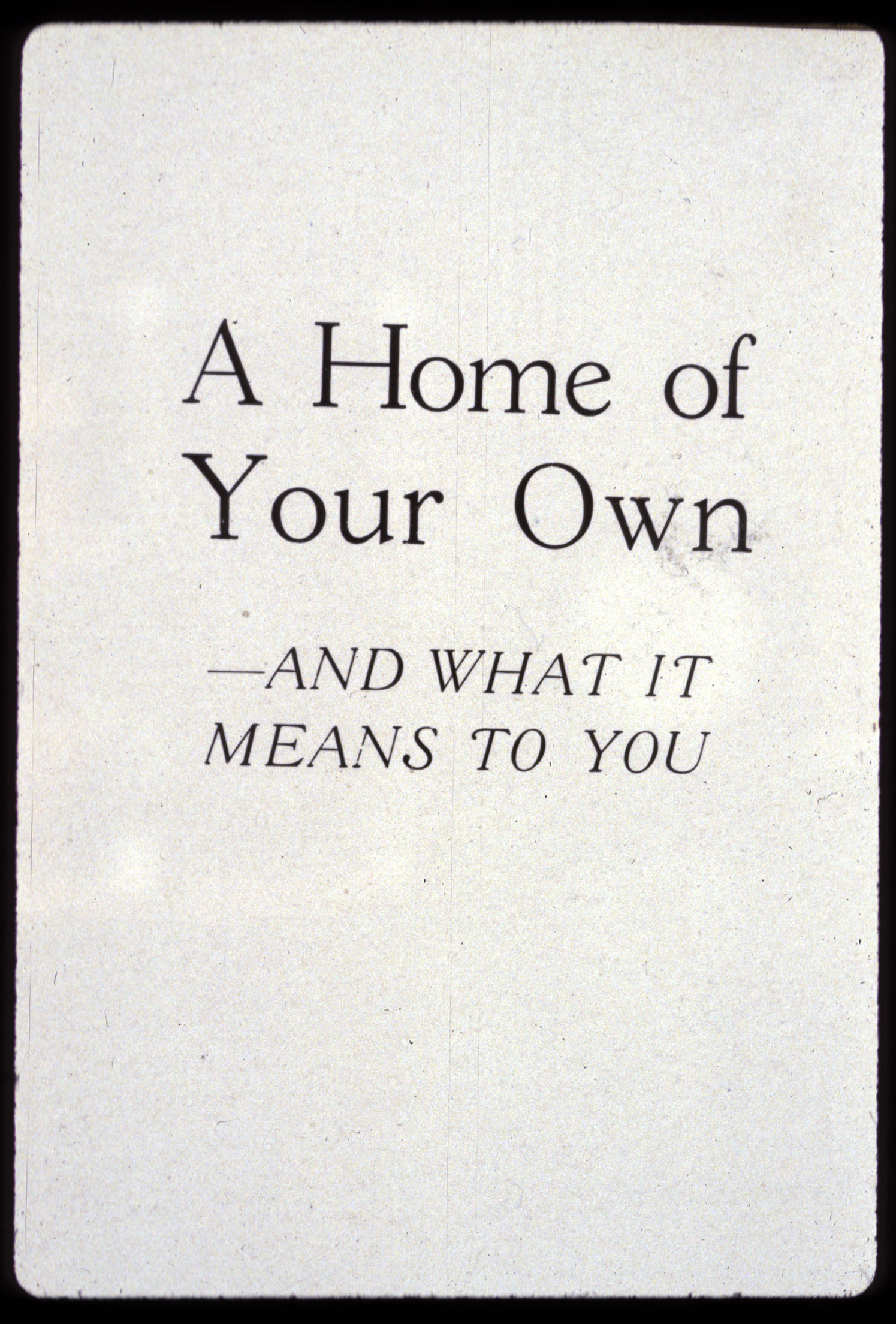 Folsom, 1922-Meaning of ownership.