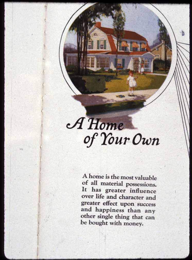 Folsom, 1922-A home of your own.