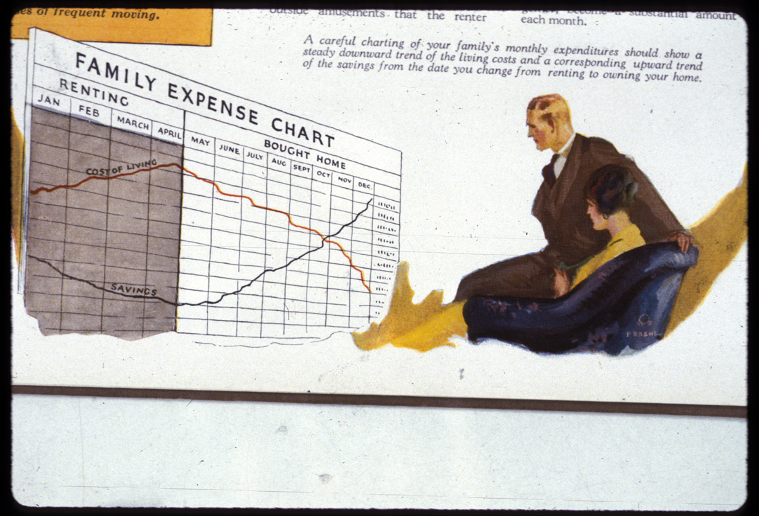 Folsom, 1922-Family expense chart.