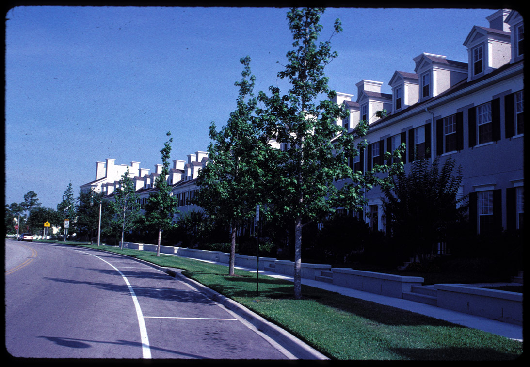 Celebration, Florida, Bath-like row-houses, 6/99.