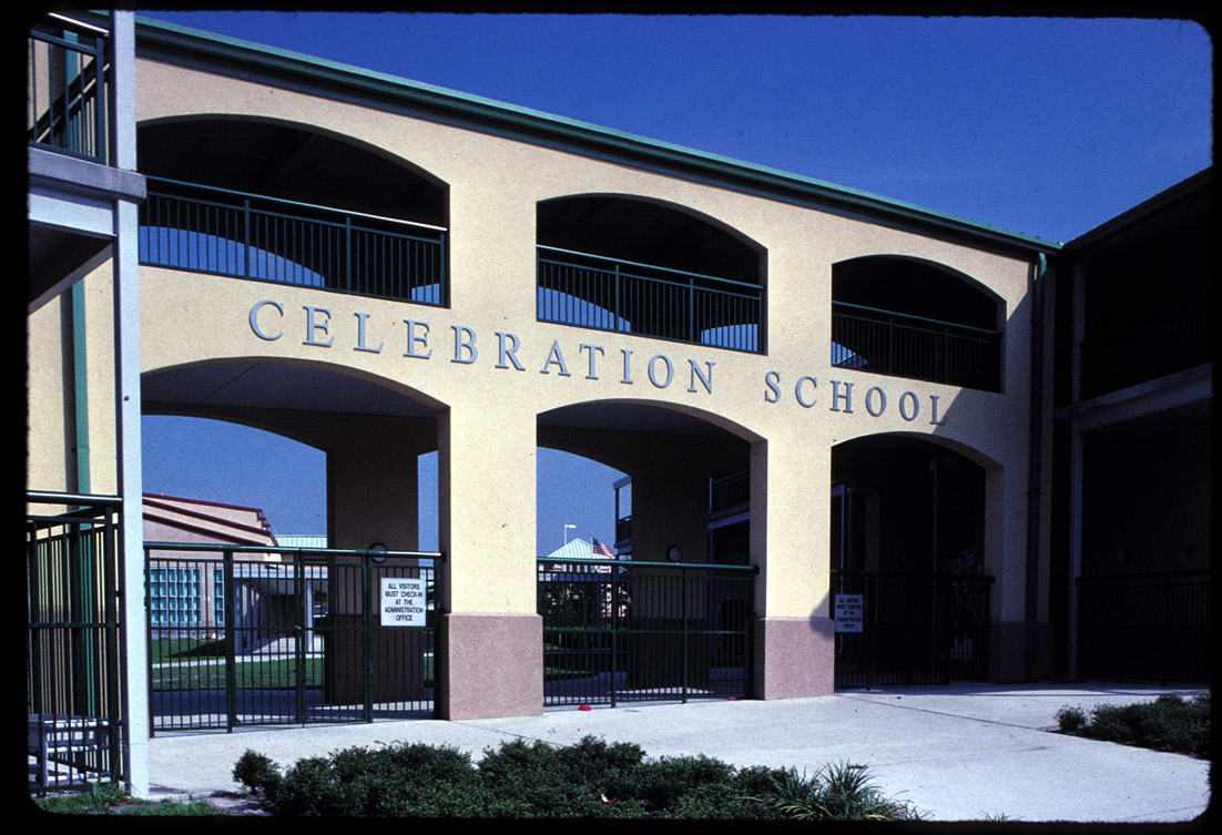 elementary celebration Florida, Celebration, 6/99. Celebration school,