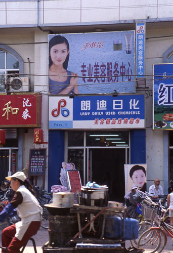 ͺһҵֵС̵ơ[Shop signs on a commercial street.]