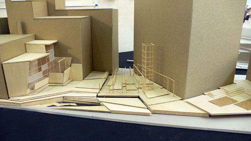 The final model, showing the project in its site.