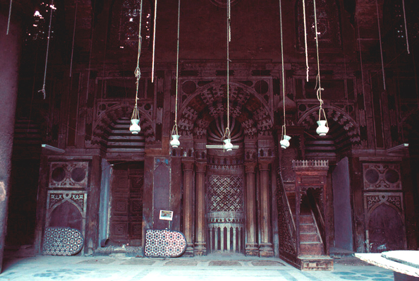 Qibla Wall with Mihrab and Minbar.