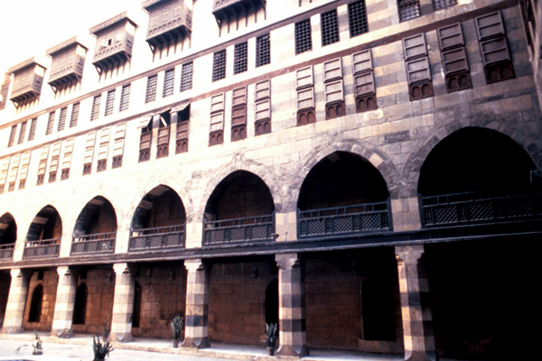 Detail of the interior facades.