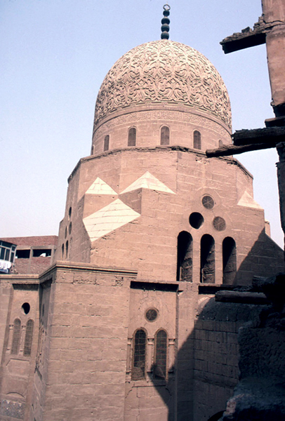 Detail of the carved stonedome.