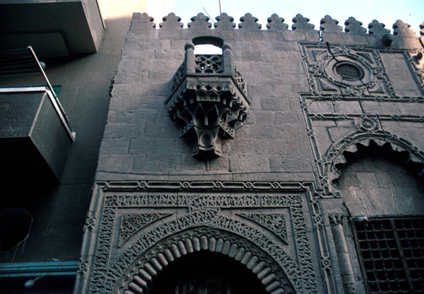 Stonework detail of the portal.