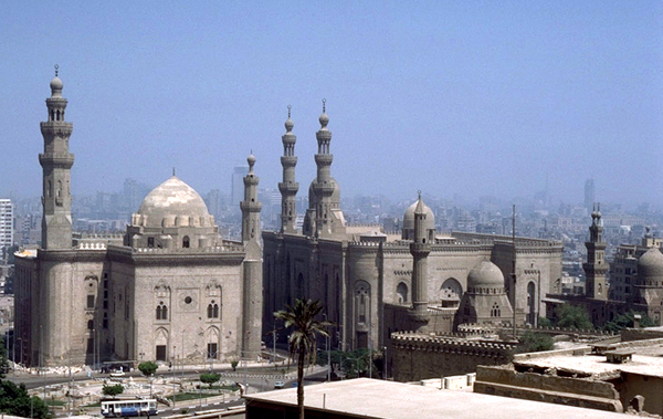 General view of the Mosque of Sultan Hasan (on the left) and the Mosque of al-Rifa'i.
