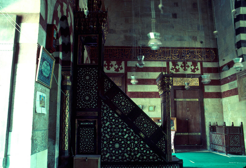 Mihrab of the Mosque of Sultan Hasan in Cairo.