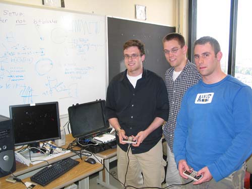 Students testing their iGameplay project.