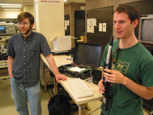 Students testing their Midi-controlled Sample Based Synthesizer project.