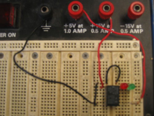 >Relay circuit's wiring.