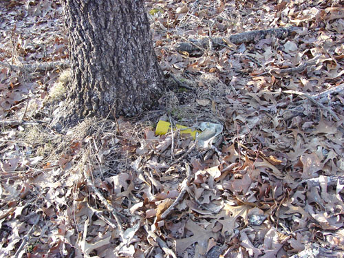 Emplaced Remnant BLU-97 mine.