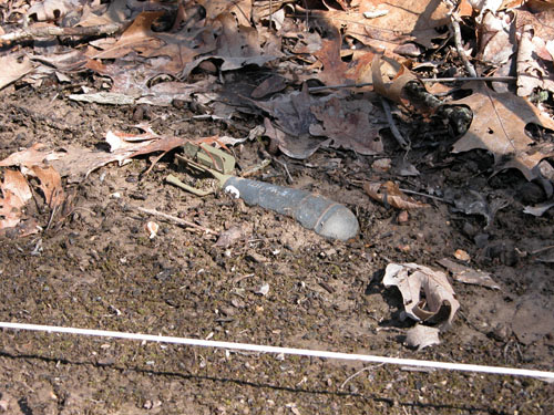 Subsiding mortar.