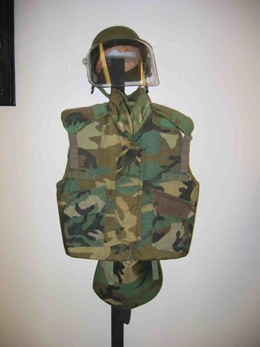 Fragmentation protective vest.