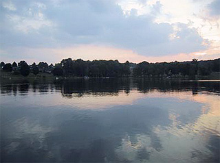 Photo of a lake.