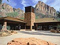 Photograph of the Zion National Park Visitor Center.