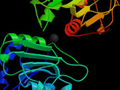 Structural image of protein strucure from PDB database.