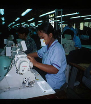 Photo of worker at Kukdong.