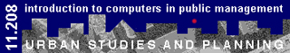 Introduction to computers in public management (11.208) logo.