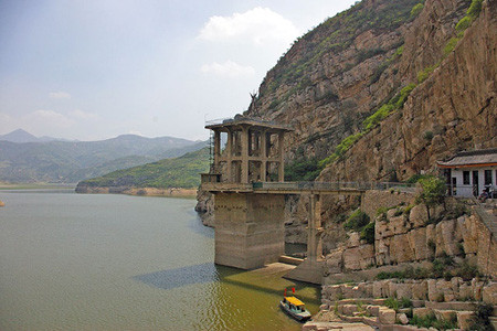 Ancient dam buildings.