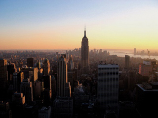 Photo of New York City skyline.